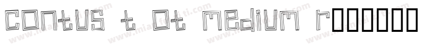 Contus T OT Medium R字体转换